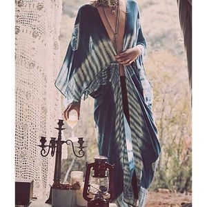 Free people tie dye shibori kimono